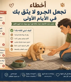 أخطاء تجعل الجرو لا يثق بك في الأيام الأولى
