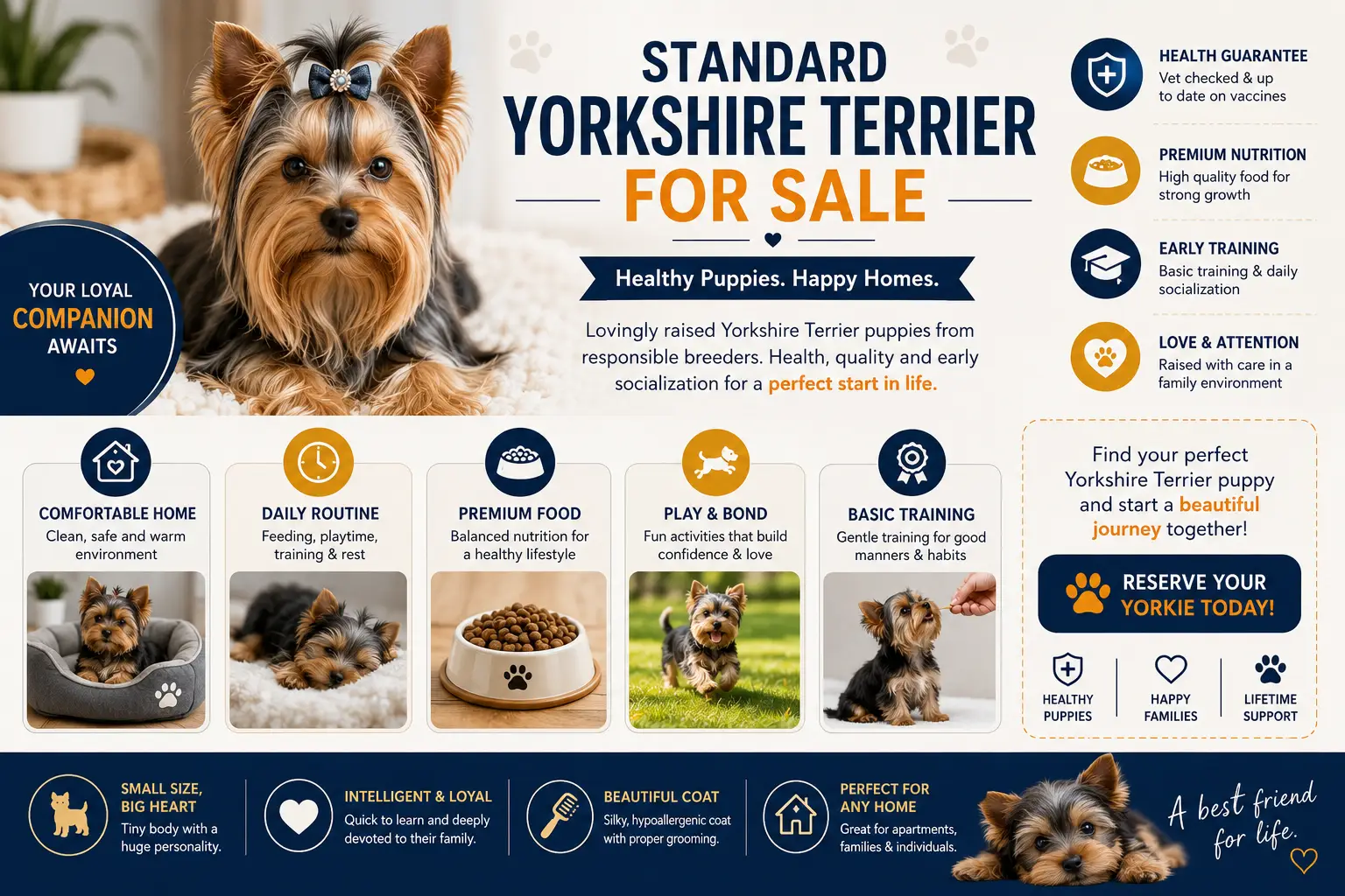 standard yorkshire terrier for sale