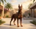 Brown Doberman