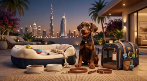 Brown Doberman