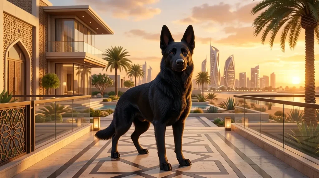 german shepherd black