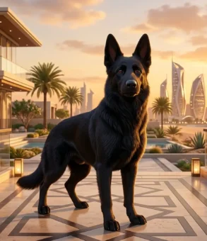 german shepherd black