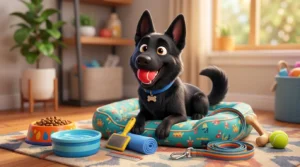 german shepherd black