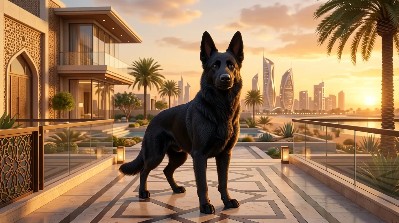 german shepherd black